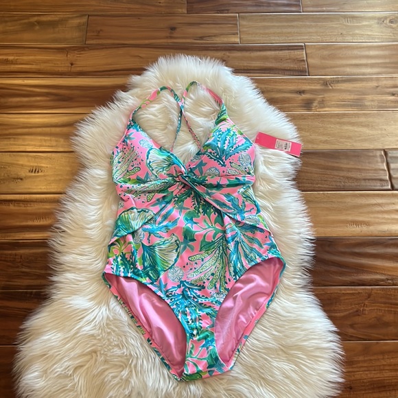Lilly Pulitzer Malvie One Piece Swimsuit Size 14 NWT - Picture 4 of 10